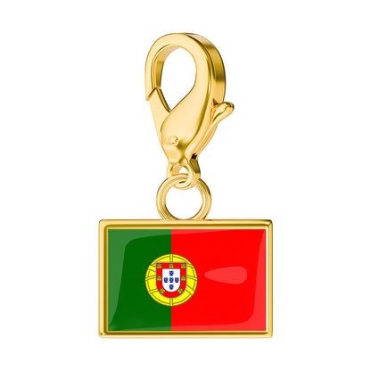 Flag & Map Charms Set